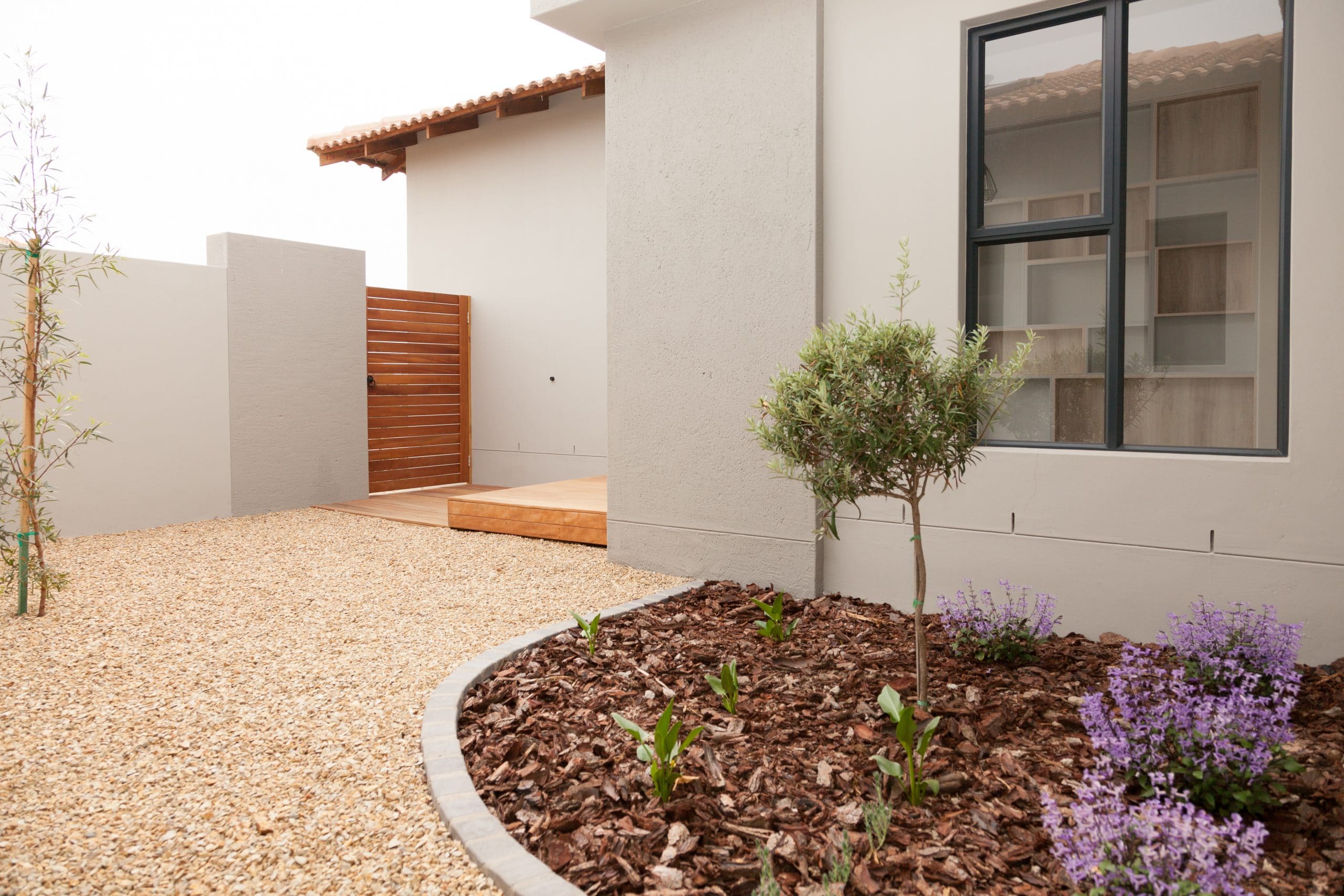 designer small garden courtyard in langebaan